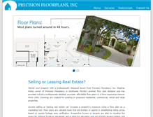 Tablet Screenshot of precisionfloorplans.com